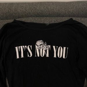 Rebel Chic: Small Size Edgy Skin-Tight Long Sleeve Shirt